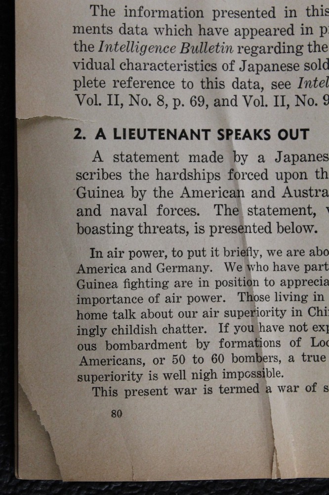 INTELLIGENCE BULLETIN Vol. 2, No. 10 ~ 6/1944 ~ Military Intelligence Division