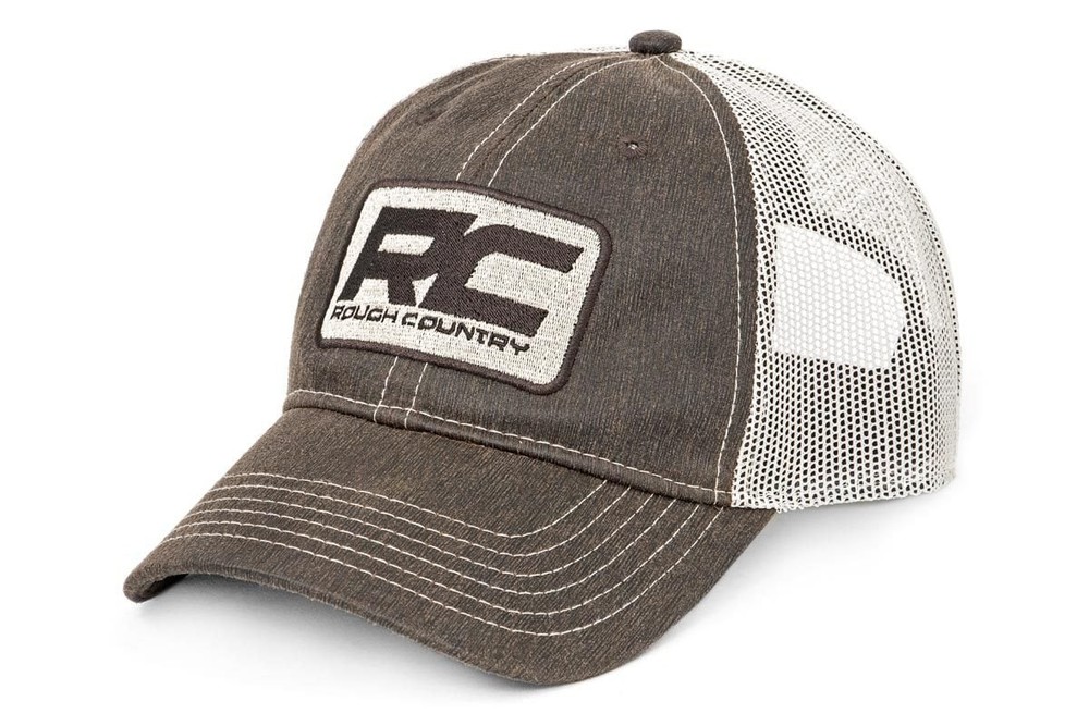 Rough Country Hat | Mesh | Brown Patch | Brown - 84122