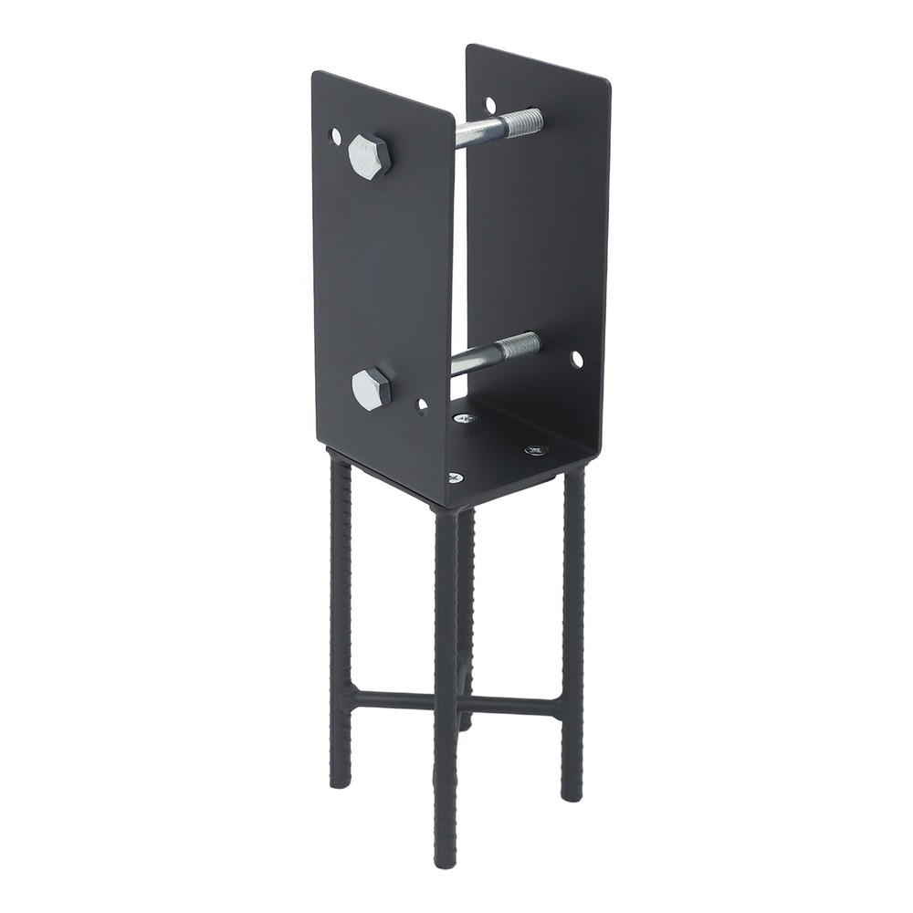 8Pcs Post Base Holders Multi-Functional U-Shape Concrete Foundation Fence Set