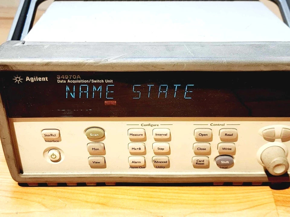 *UNTESTED BUT POWERS ON* AGILENT 34970A DATA ACQUISITION/DATA LOGGER SWITCH UNIT