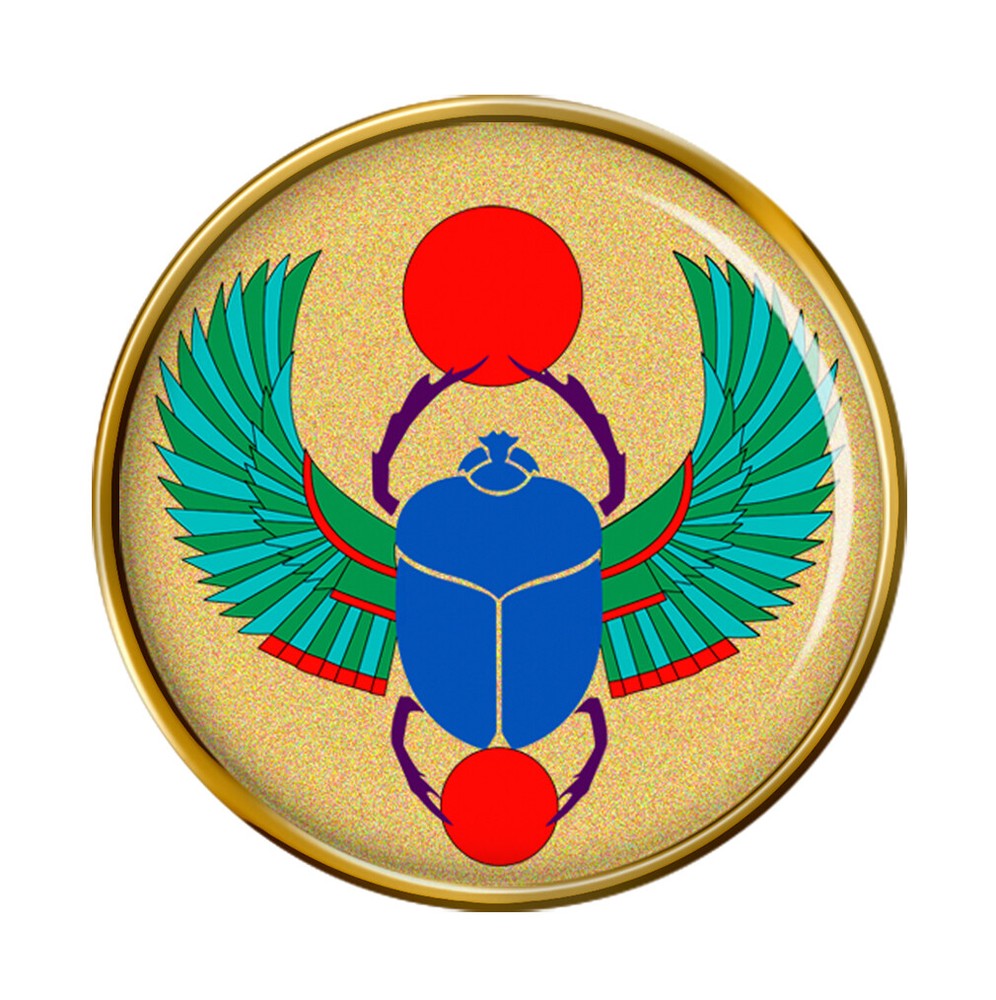 Egyptian Scarab Beetle Pin Badge