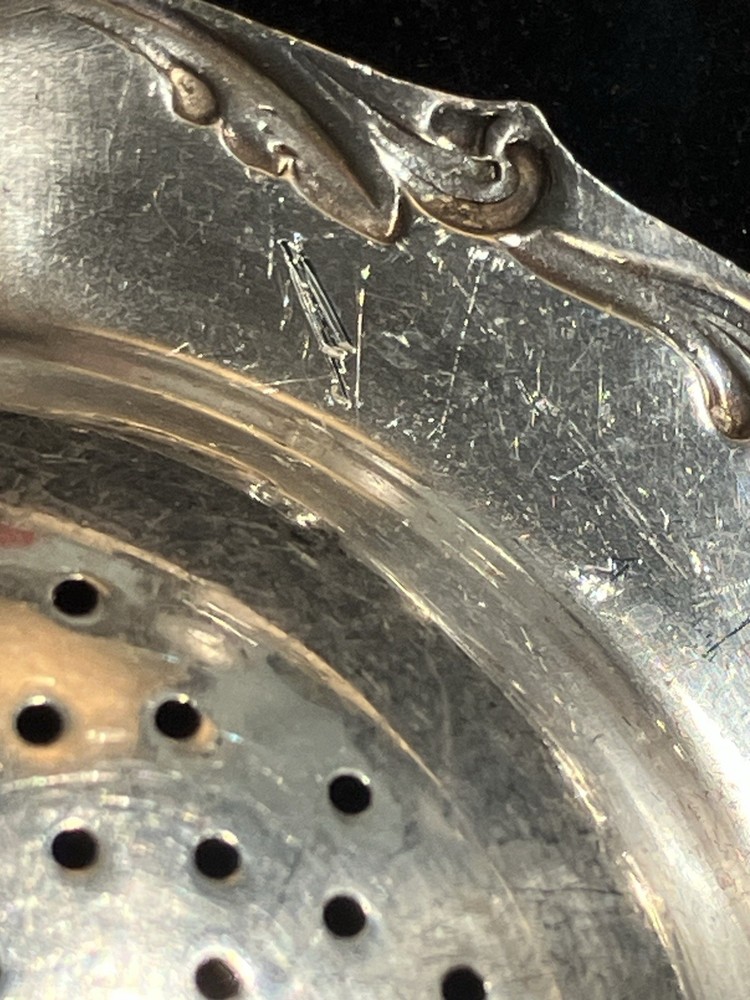 Antique Silver Tea Strainer