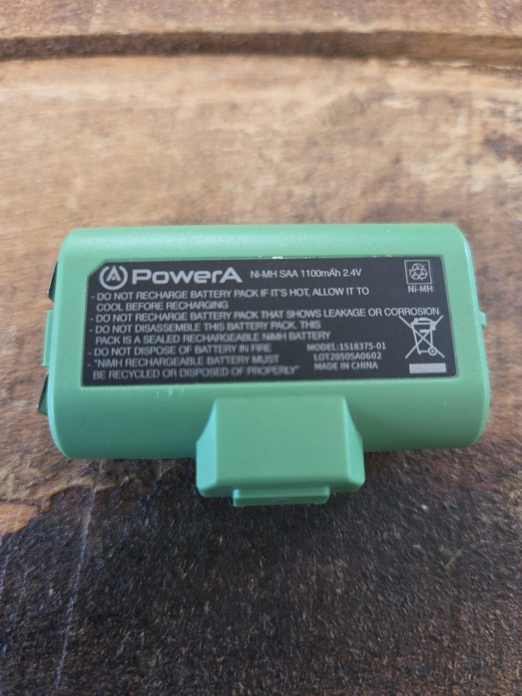 Power A Xbox One Replacement Rechargeable Green Battery