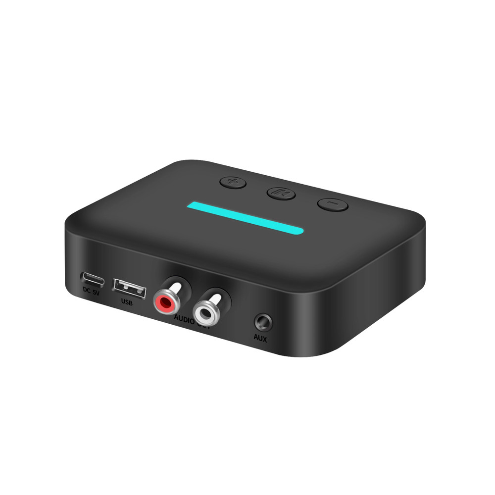 Bluetooth 5.3 Transmitter Receiver 3.5mm AUX RCA For Desktop Speaker Amp