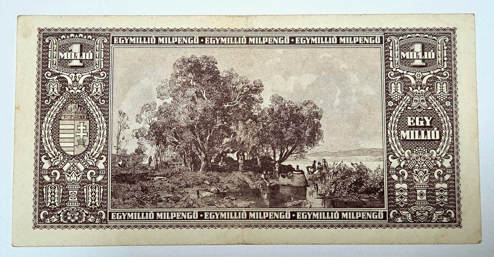 Hungary Egymillio Milpengo Hyperinflation Banknote 1946