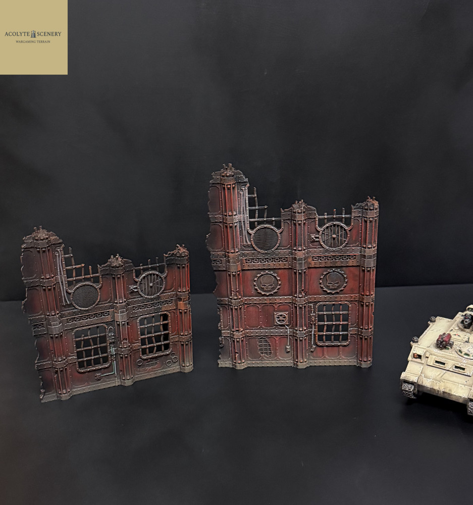 Grimdark Terrain 2 Ruin Bundle Easy-Build compatible with Warhammer 40k