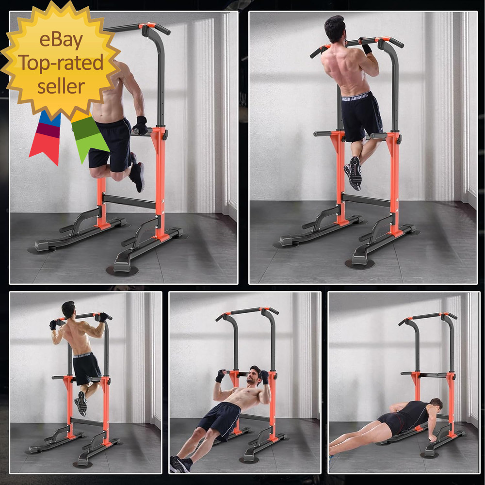 Dip Station Home Gym Strength Training PullUps Dip Ups 330Lbs