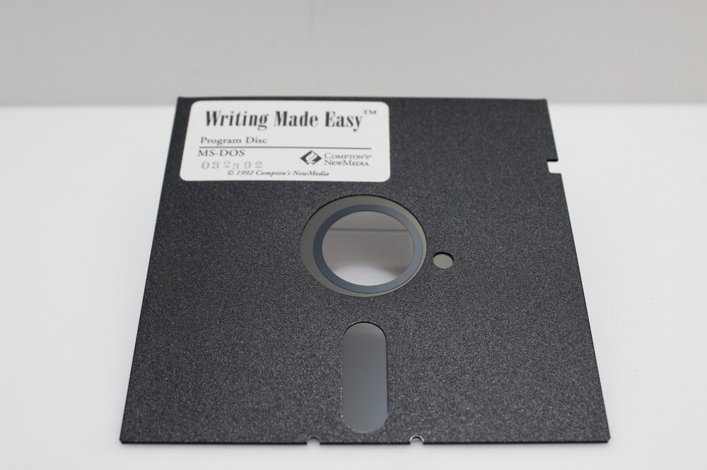 Writing Made Easy - Program Disk - 5 1/4" Floppy Disk - MS-DOS, 1992