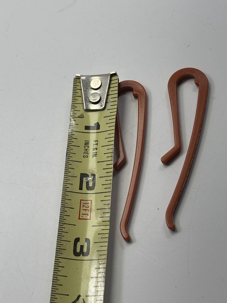 2 Replacement Brown Roller Clips for GE Hot Roller Model B2 HCD-4 Mist Condition