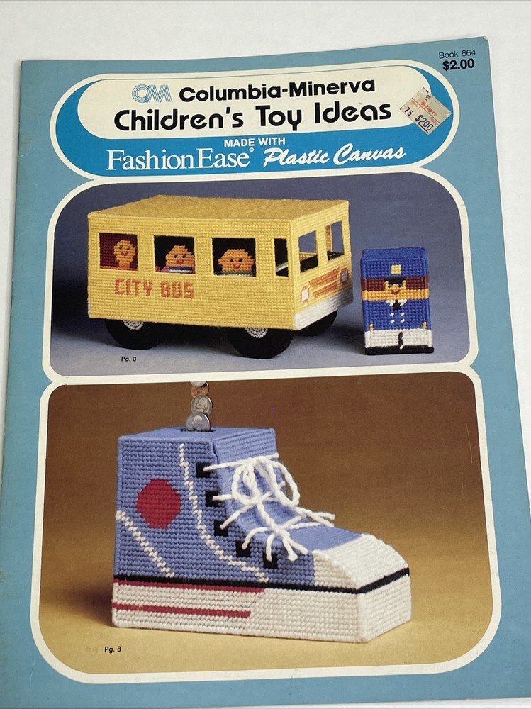 Columbia Minerva Children's Toy Ideas Plastic Canvas Pattern