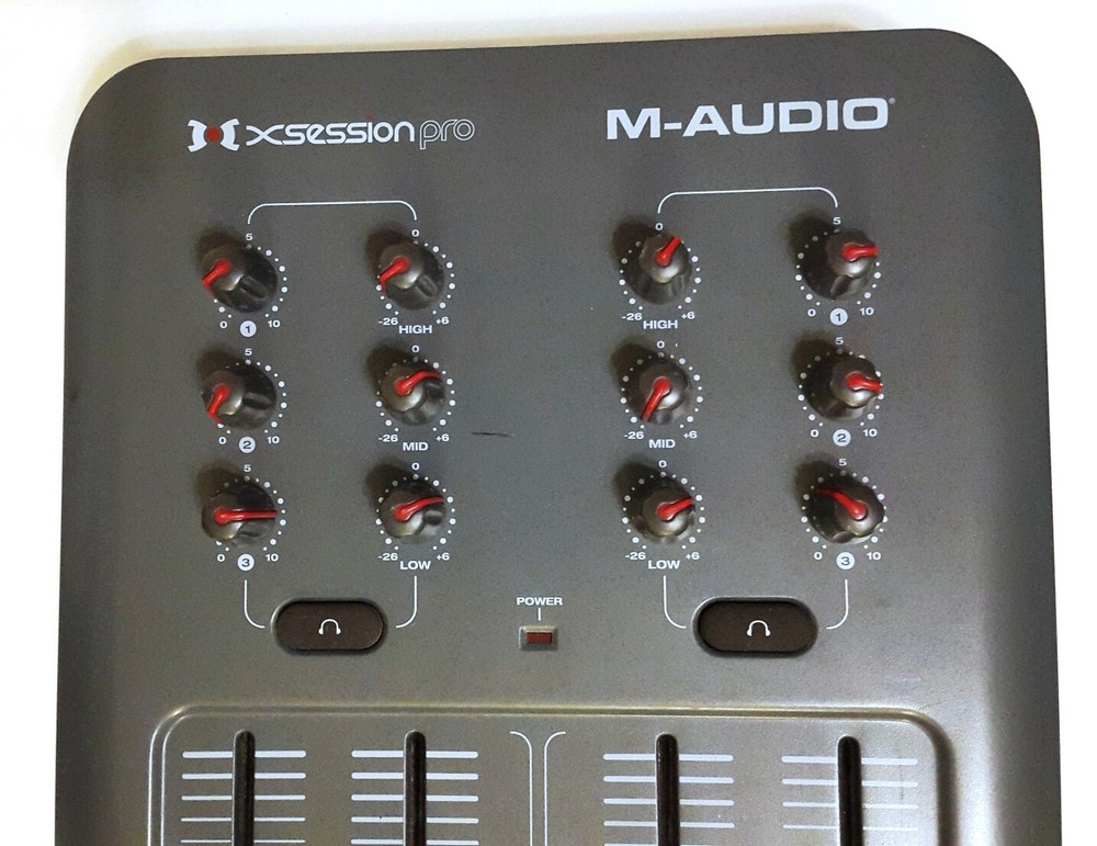 M-Audio X-session Pro DJ Midi Mixer Controller, no power cord