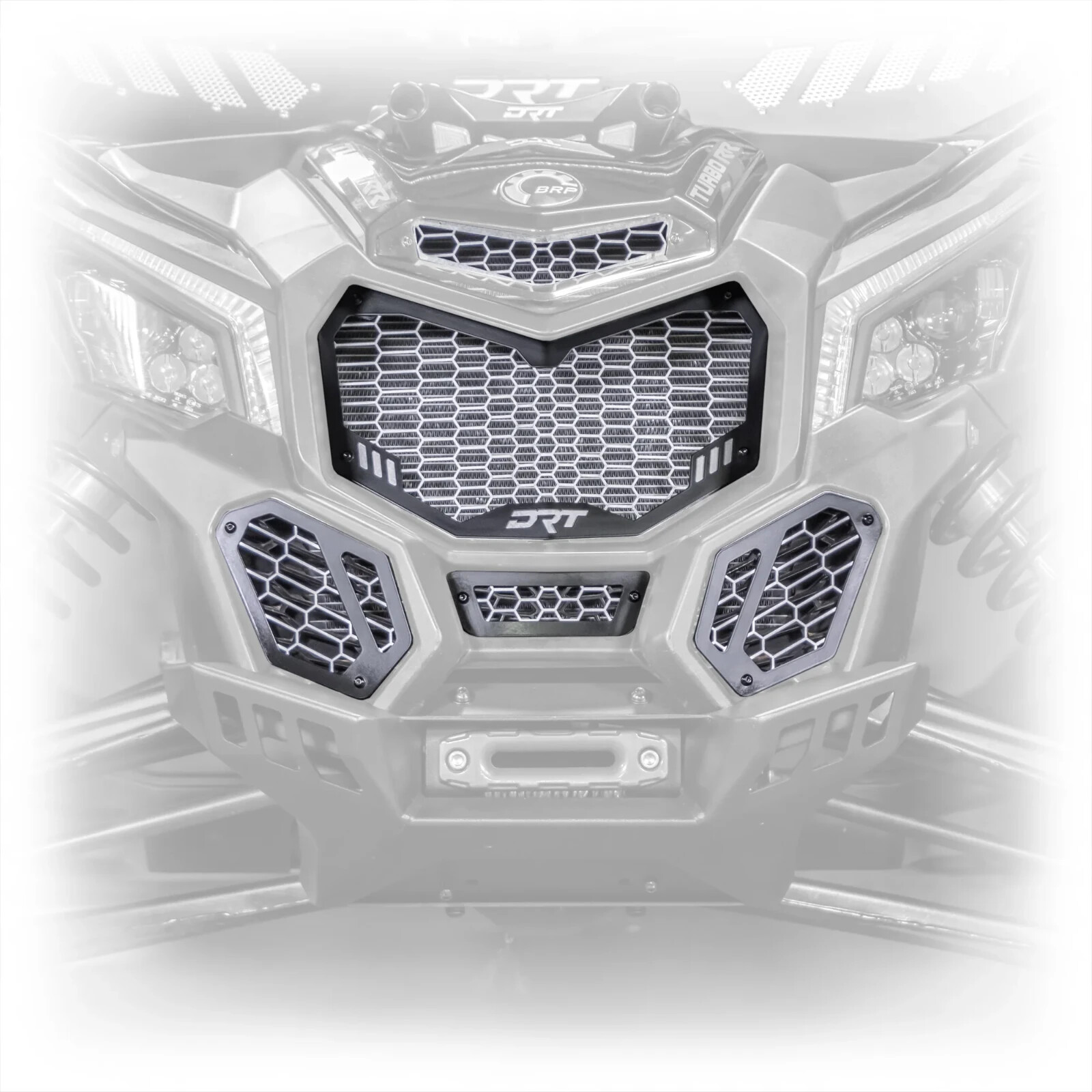 DRT Motorsports V2 5 Pc Front Grill Kit CAN-AM MAVERICK X3 2017-24 Max XRS XDS