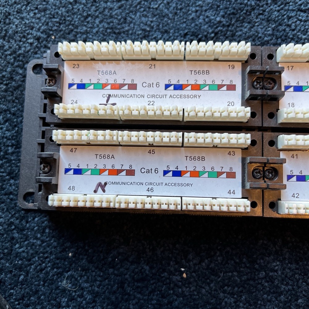 ATP 5e Network Connectivity Cat5e 568 B Systems 48-Port Data Patch Panel