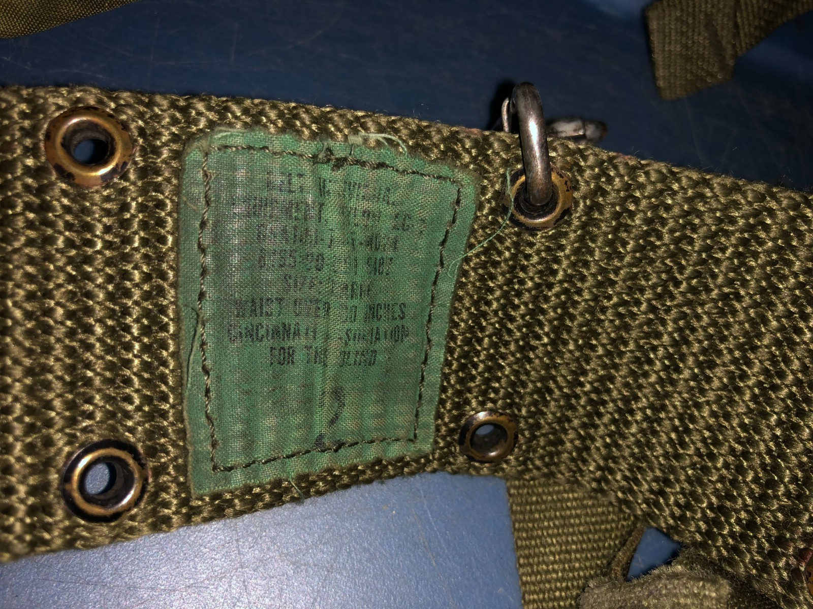 US Army LC-1 Equipment Pistol Belt & Suspenders Large