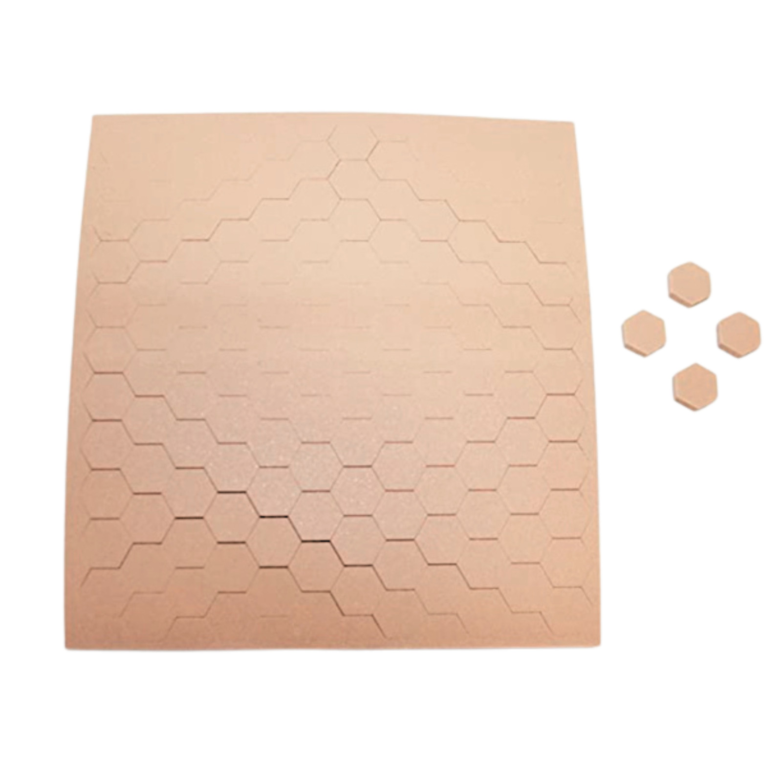 3M Bumpon Self-Adhesive Protectors [Hexagon]: 0.433 in. width x 1/8 in. thick Br
