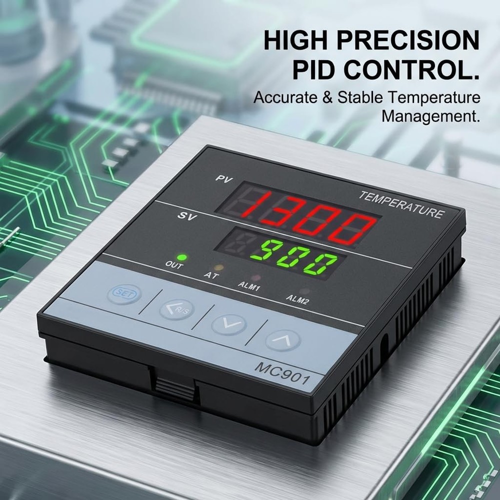 MC901 PID Temperature Controller Digital Display KType PT100 Relay SSR Output