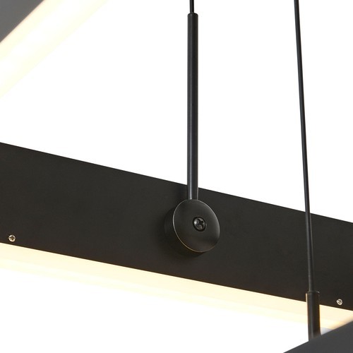 Modern LED Ceiling Light Hanging Pendant Lamp Dimmable Chandelier W/ Remote
