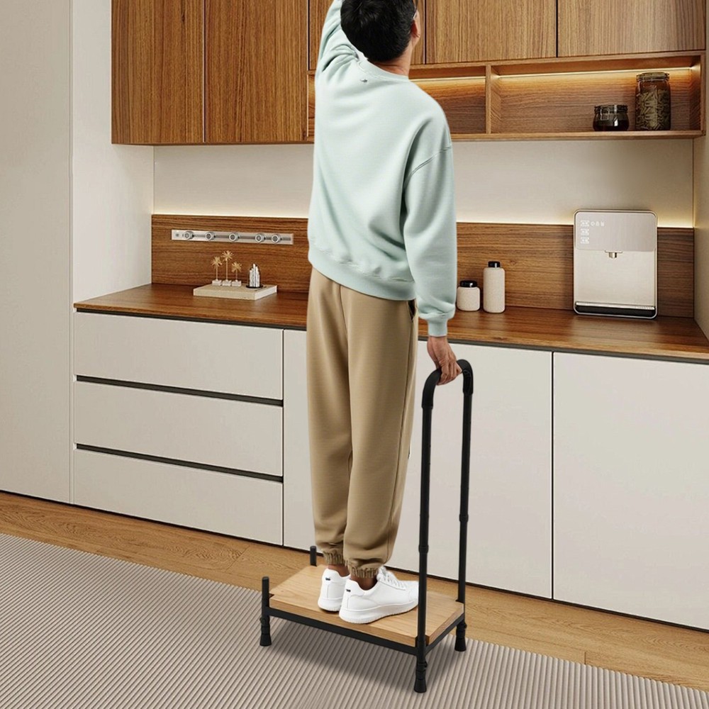 Adjustable Bed Step Stool with Handle for Elderly Seniors 400lbs Capacity