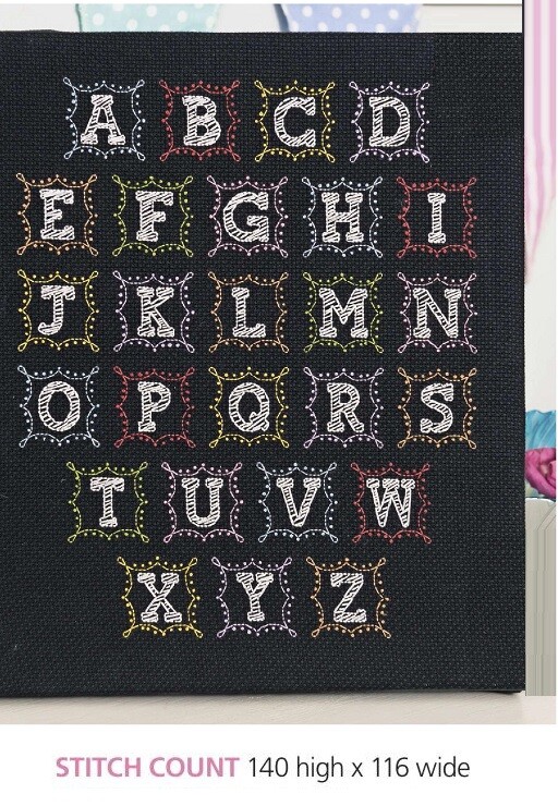 CHALKBOARD SAMPLER  CROSS STITCH  PATTERN  ONLY  EQ - RPV
