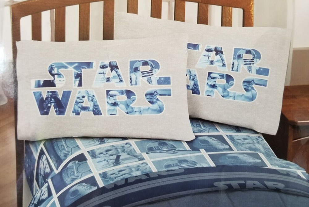 5 pc Disney Star Wars Full Microfiber Comforter & Sheet Set NIP