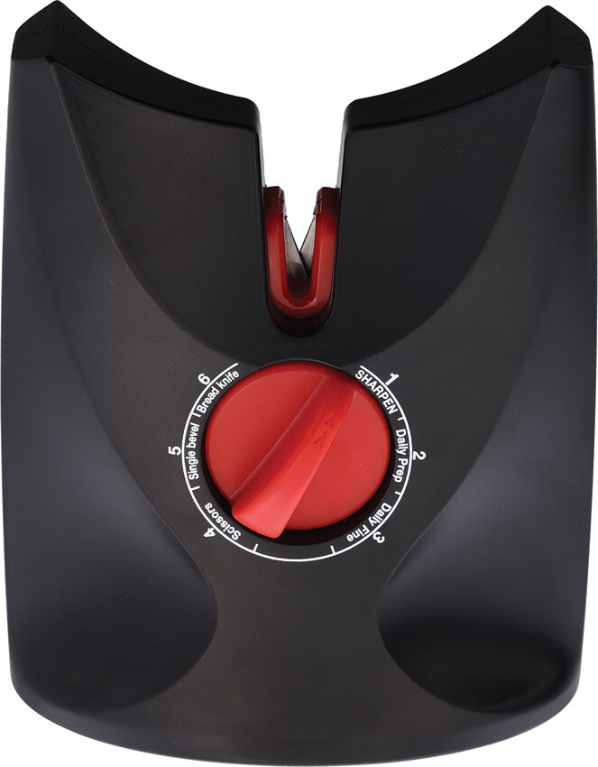 Marbles 6 In 1 Black & Red 4" Knife Sharpener 673