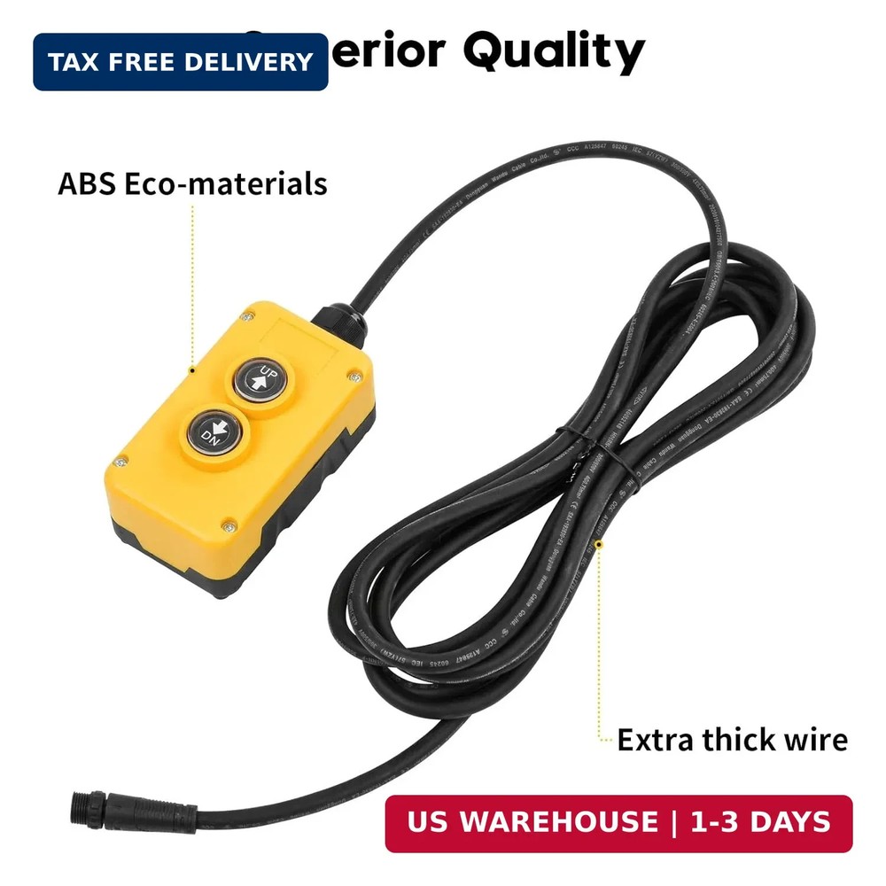 Dump Trailer Remote Control Switch, Briidea 4 Wire 12V Double Acting Hydraulic P