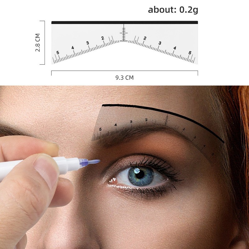 25PCS Eyebrow Positioning ruler Microblading Measurement Permanent Make Up Kit