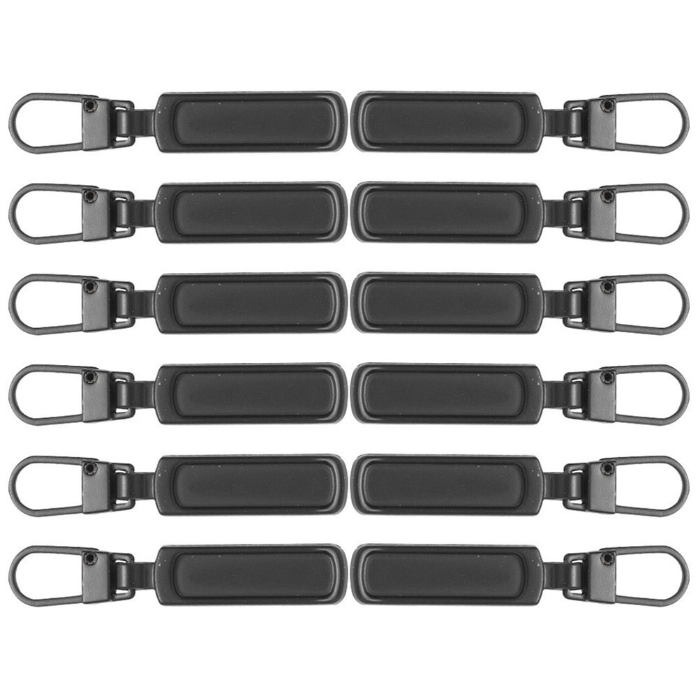 12 Pcs Replaceable Zipper Pulls Replacement Pullers Backpack Jacket