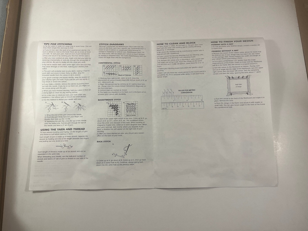 Dimensions Needlepoint Kit #2453 "The Lighthouse" - Started