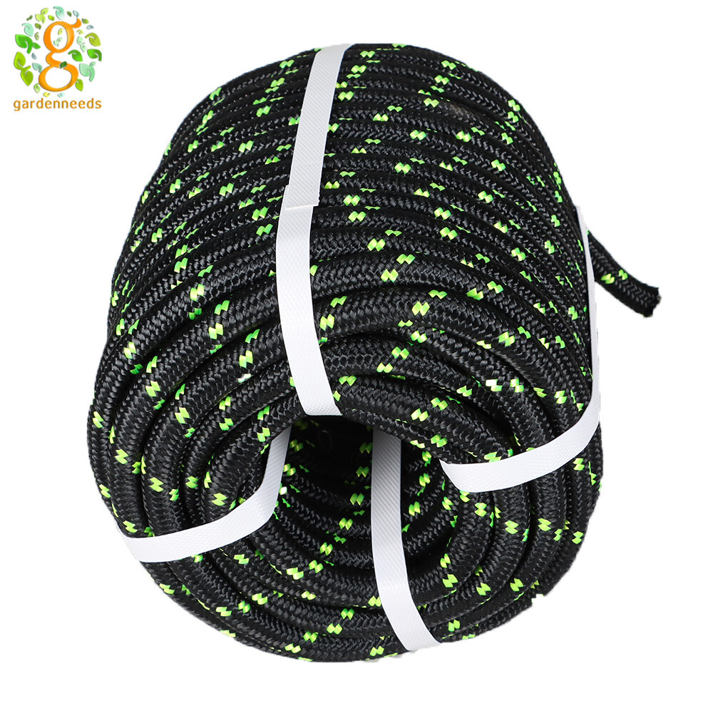 Double Braid Polyester Rope 100 FT Rigging Rope 1/2" 6180lbs Breaking Strength