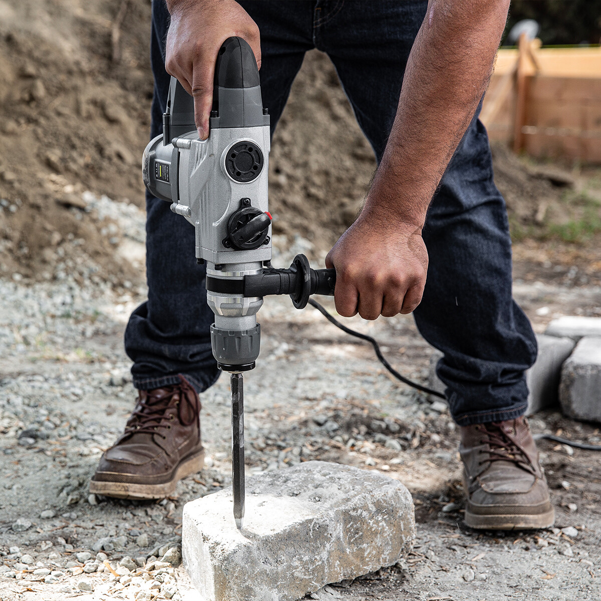 XtremepowerUS 1180W Rotary Chipping Hammer Drill 1-1/4" SDS Plus Variable Speed