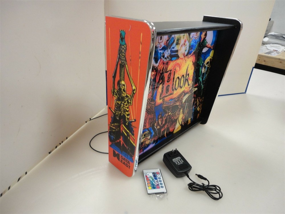 Hook Pinball Head LED Display light box