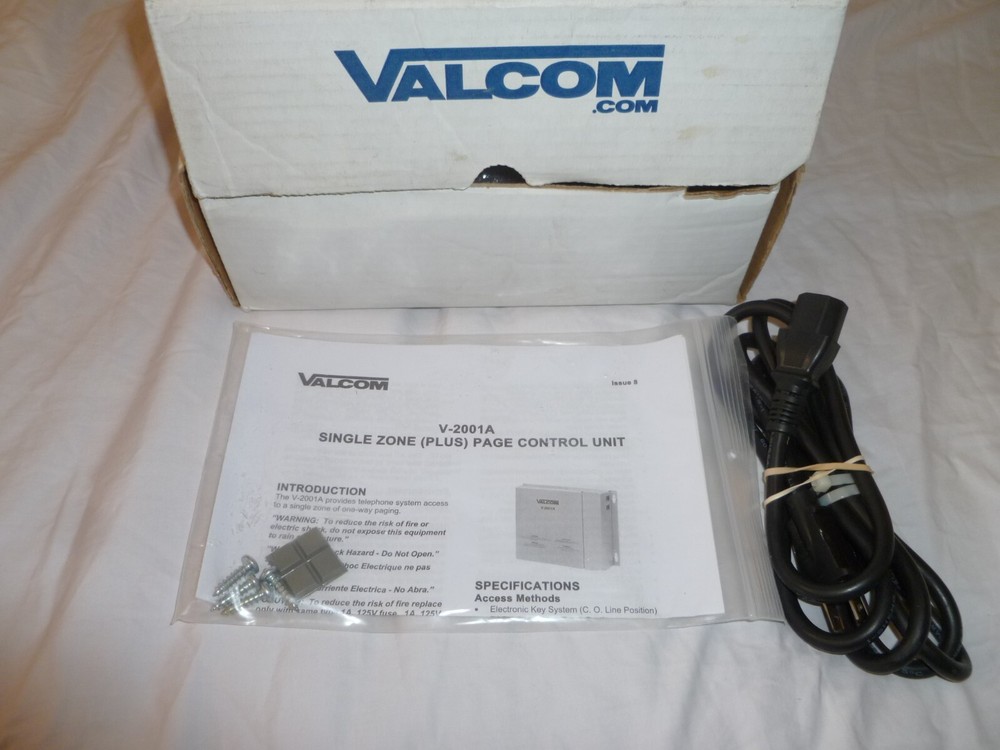 VALCOM V-2001A PAGE CONTROL UNIT