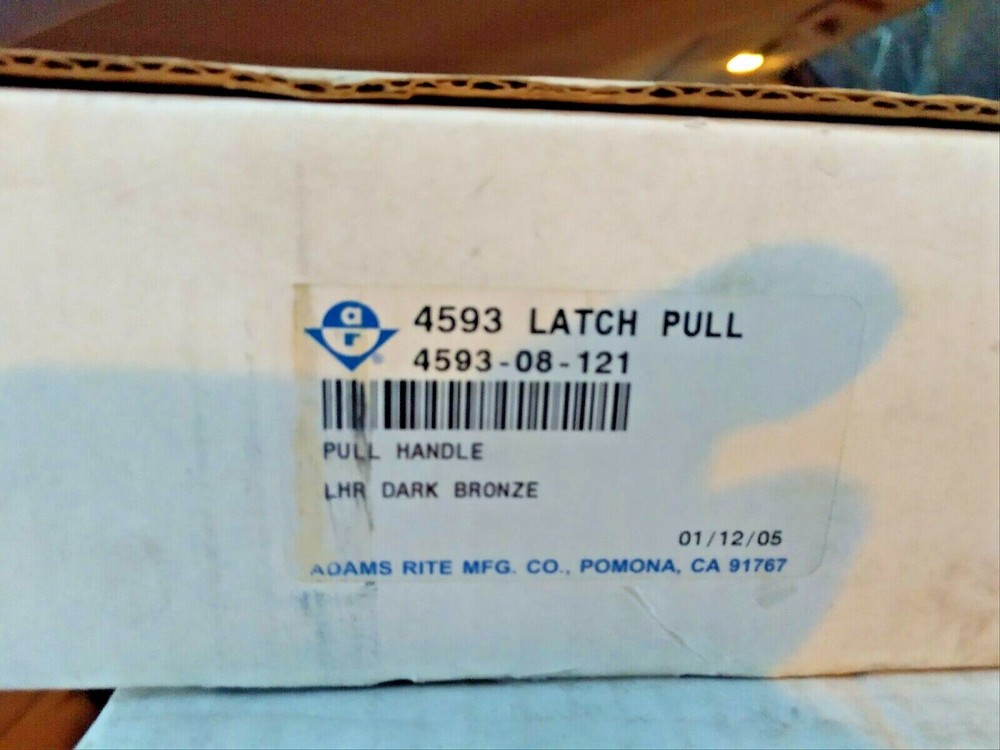 ADAMS RITE 4593-08-121 LATCH (LOCK) PULL NOS DARK BRONZE HANDED PULL TO LEFT