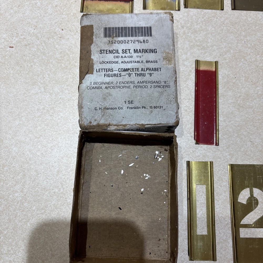 Ch Hanson 3” Stencil Set Read