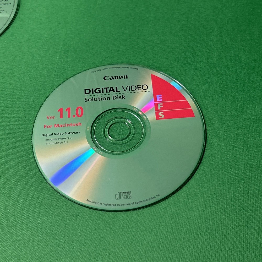 CANON Digital Camera Solution Disk Ver. 17.1/17.2 Mac/Windows CD-ROM DISCS ONLY