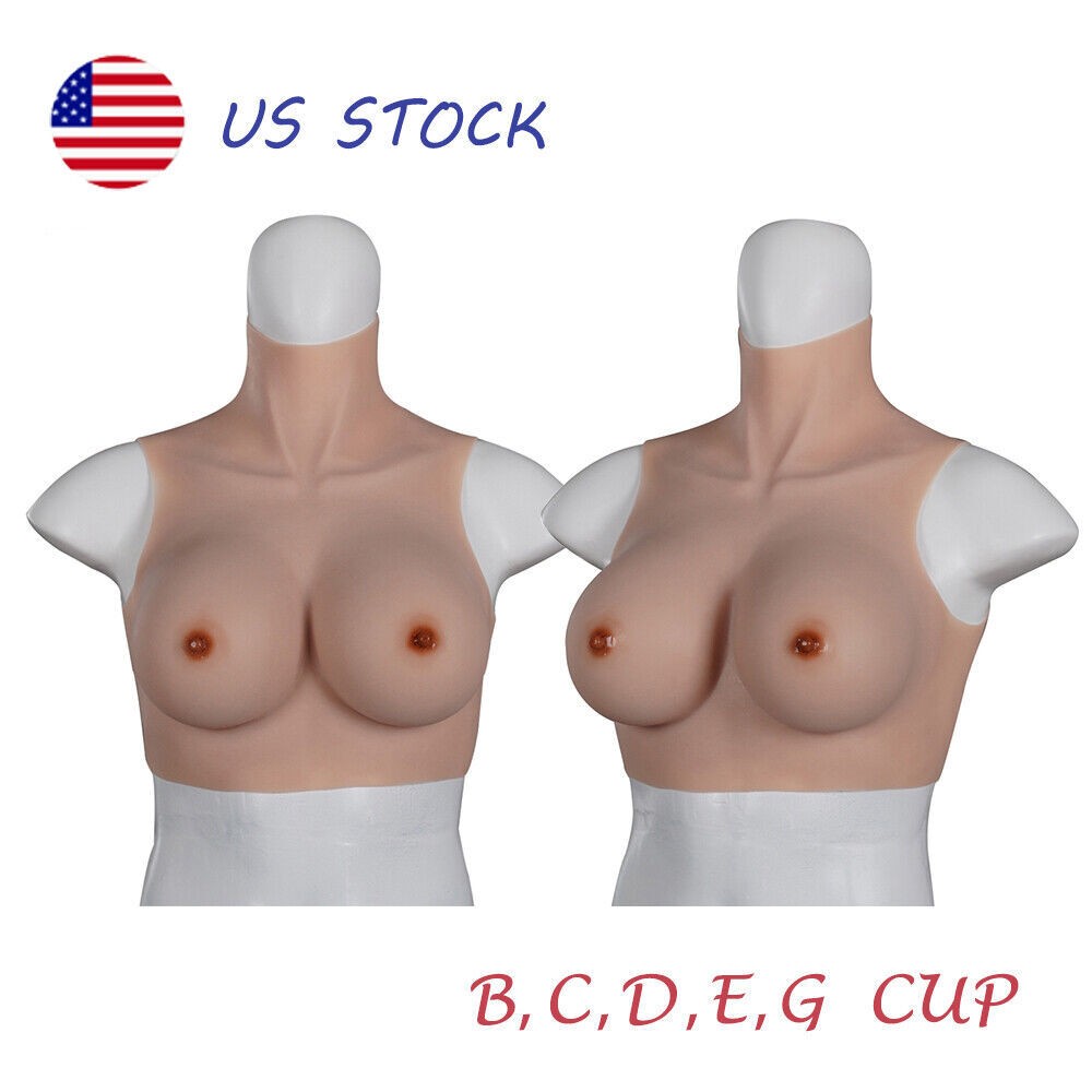 Realistic Silicone Breast Forms B-H CupTexture for Cosplay