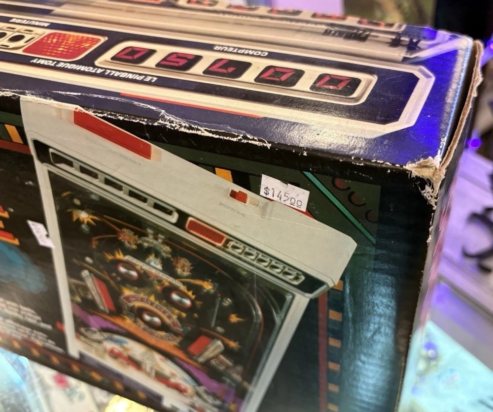 Vintage Atomic Arcade Pinball Machine TOMY