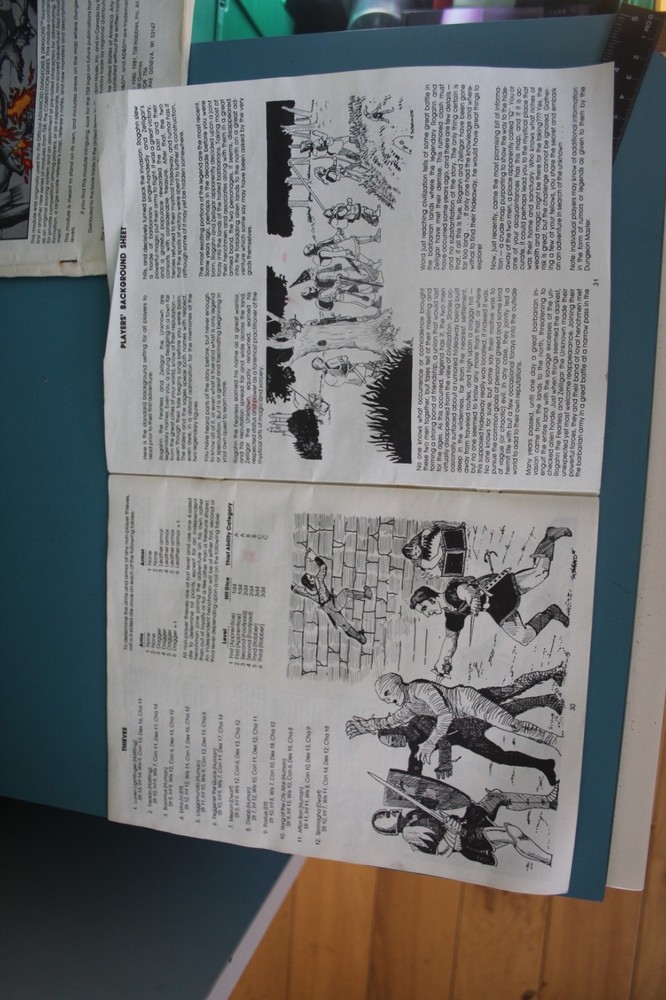 DUNGEONS & DRAGONS MODULE B1 SEARCH FOR THE UNKNOWN TSR 9023 NO MAP