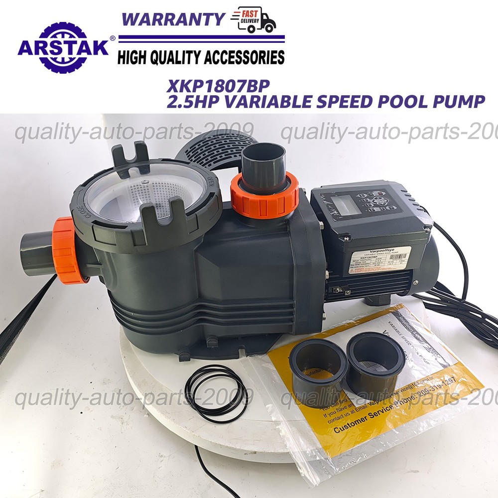 For Inground Pool 2.5HP Variable Speed High Flow Pump 10567GPH Energy Efficient
