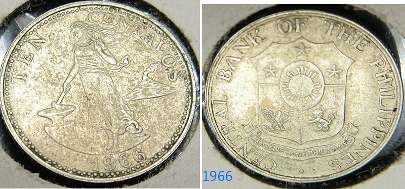 PHILIPPINES 10 CENTAVOS 1966