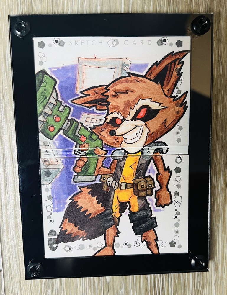 Single Hinged 2 Panel Marvel Premier Sketch Card Booklet Display Case