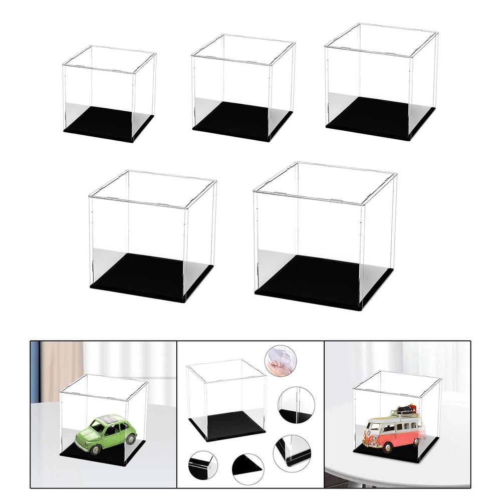 Clear Display Case Storage Cube Organizer Clear Storage Bin Storage Case Model