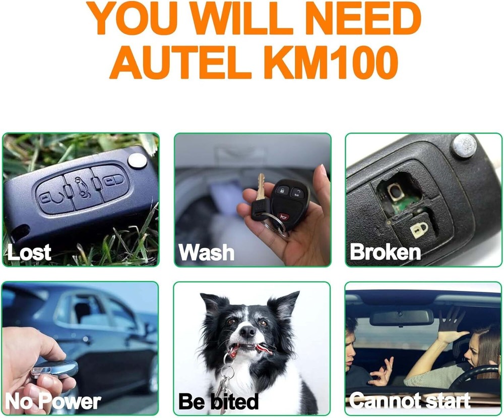 2025 Newest Autel MaxiIM KM100 Key Fob Programming Tool Programmer Immobilizer