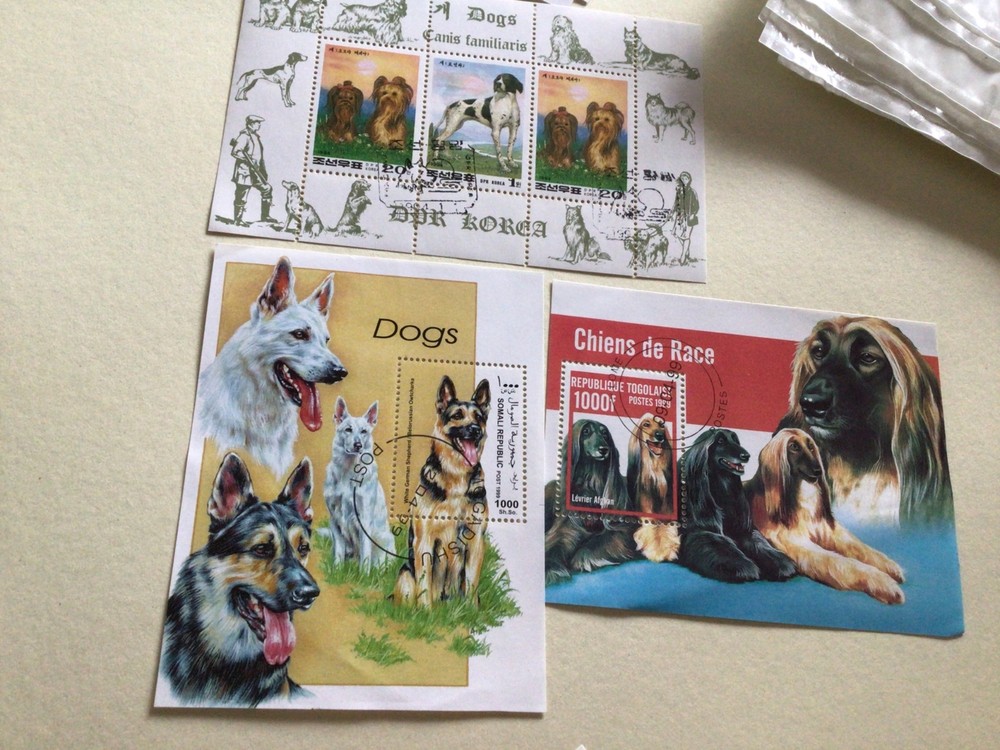 Dogs stamp sheets Ref R49322