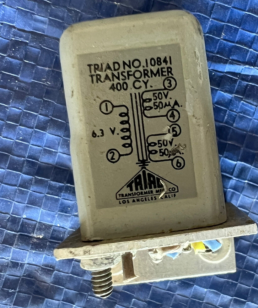 Vintage Triad No 10841 Mini Transformer