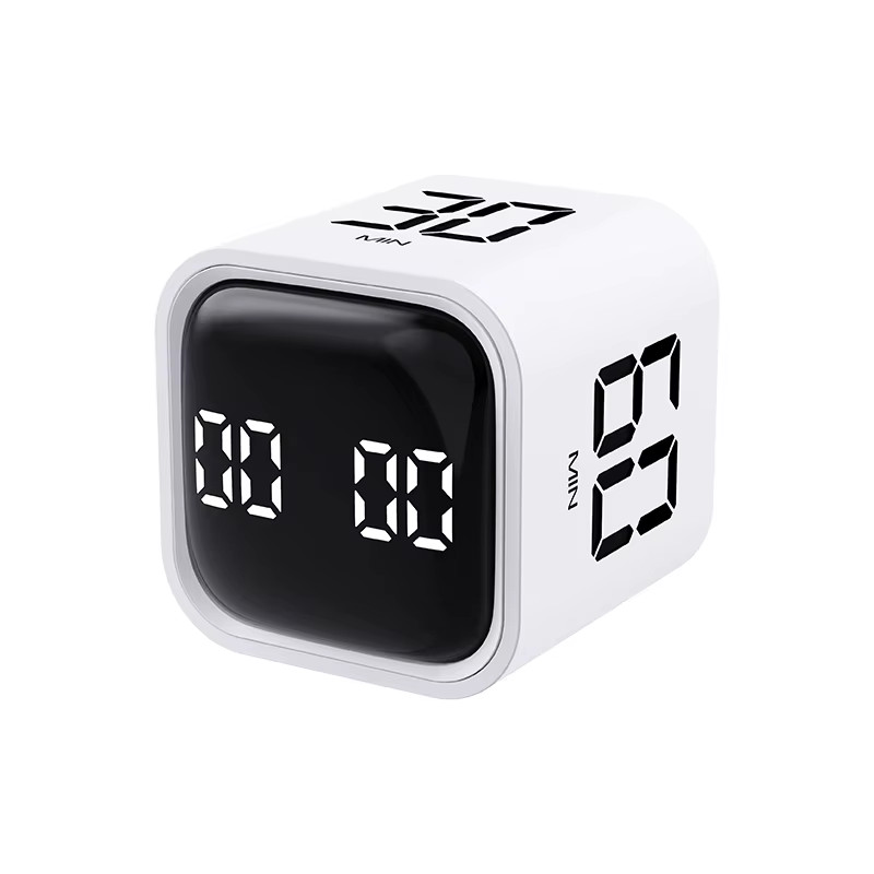 Gravity Flip Timer 5-60 Min Silent Vibration Countdown Alarm for Study Cooking