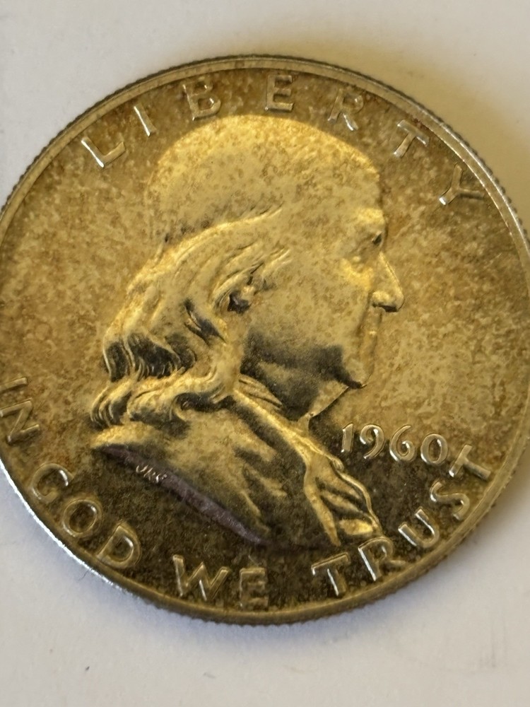 1960 Franklin Half Dollar 90% Silver. Uncirculated