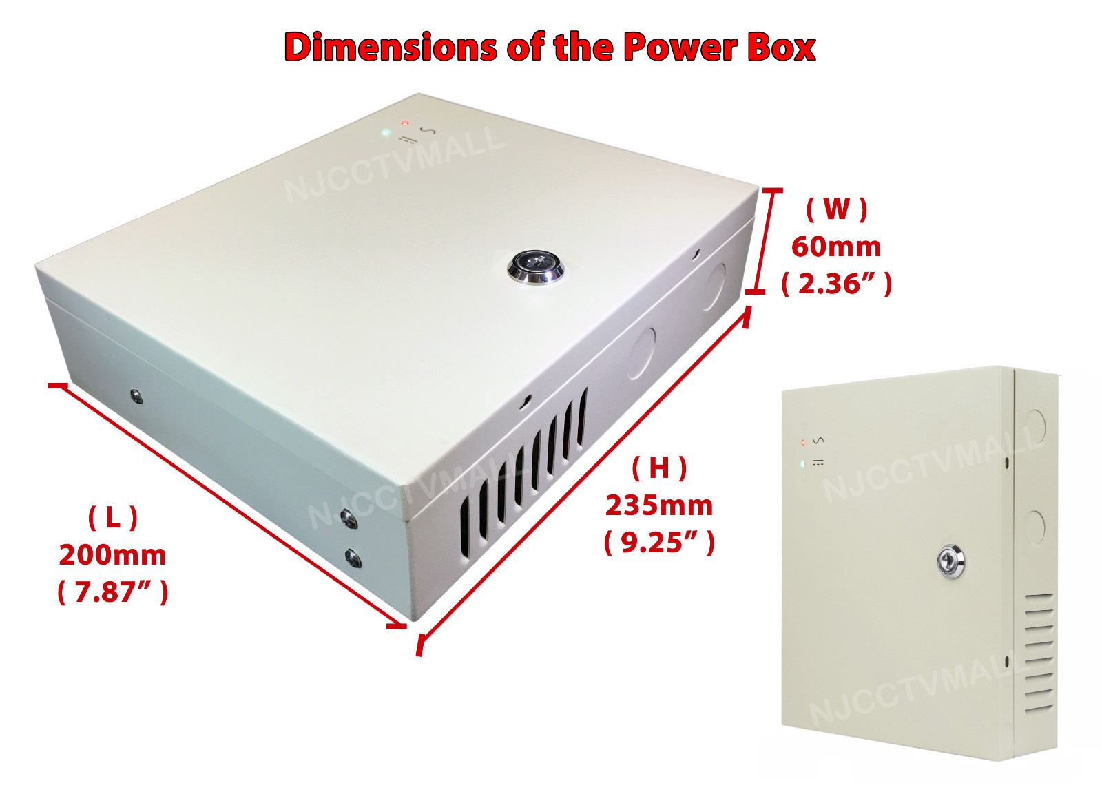 8 Channel 9 Port 12V DC Power Distributed Supply Box for CCTV Security Camera