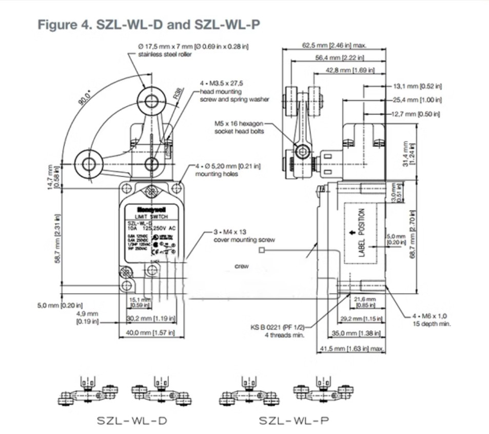 1PC NEW Honeywell Limit switch SZL-WL-E #LL